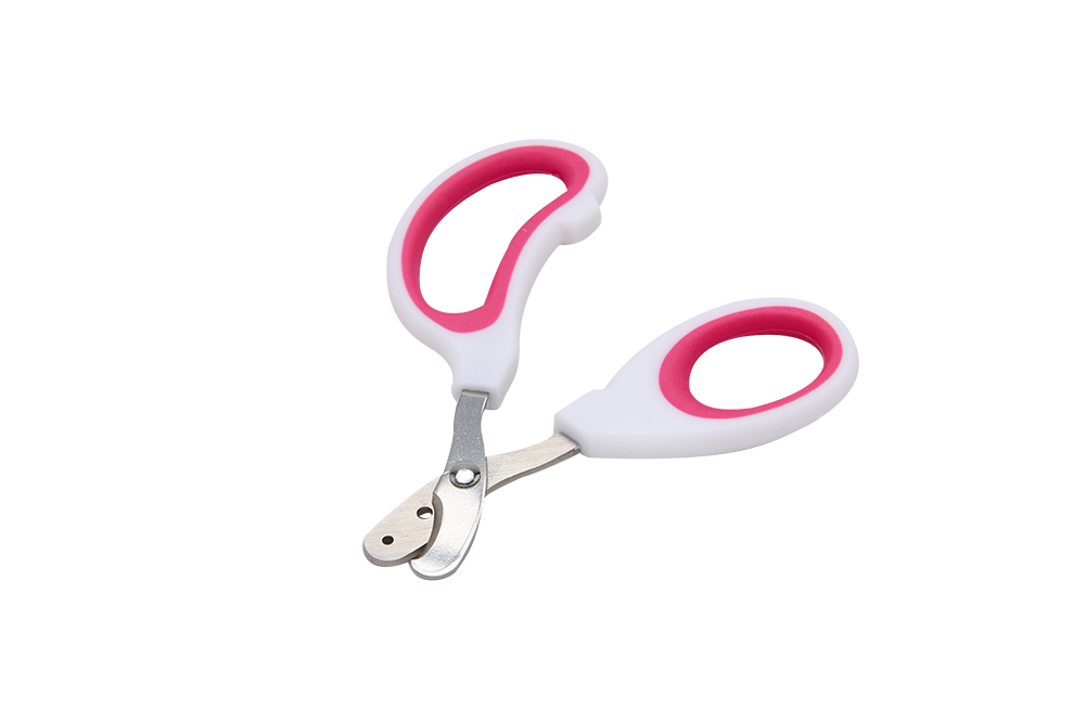Exemple de Coupe-ongles pour animaux blanc et rose